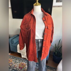 corduroy twill oversized shirt jacket Madewell